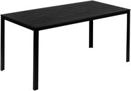 MultiGarden SAK-156 Garden table for 6 persons, 156 × 78 cm POLYWOOD, black - Garden Table