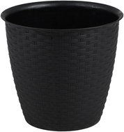 DOCHTMANN Flowerpot rattan 25 × 23 cm, black - Flower Pot