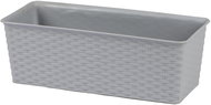 DOCHTMANN Flower pot rattan rectangle 30 × 13,5 × 10,5 cm, grey - Flower Pot