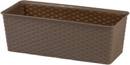 DOCHTMANN Flower pot rattan rectangle 30 × 13,5 × 10,5 cm, brown - Flower Pot