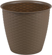 DOCHTMANN Flower pot rattan 30 × 26 cm, brown - Flower Pot