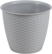 DOCHTMANN Flower pot rattan 30 × 26 cm, grey - Flower Pot