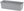 Flower pot rattan rectangle 50 × 19 × 14,5 cm, grey