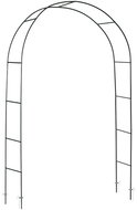 Plonos PL-990 Garden pergola arch 240 cm, black - Plant Support