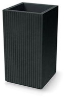 Prosperplast Coro Square HIGH40 cm, TCS40H-109G, grey - Flower Pot