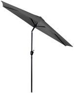 Plonos PL-884 Folding garden parasol 6-segment, 300 cm, with cover, grey - Sun Umbrella