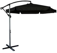 KIK KX3313 Umbrella with side leg 290 cm, black - Sun Umbrella