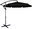 Umbrella with side leg 290 cm, black