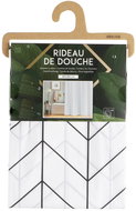 DOCHTMANN Shower curtain PVC 180 × 180 cm, geometric motif - Shower Curtain