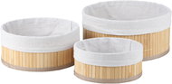 DOCHTMANN Storage basket set 3 pcs, bamboo, round - Storage Basket