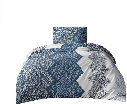 4sleep Cotton satin bed linen 140 × 200 cm, 70 × 90 cm, royal blue - Bed Linen - Main image