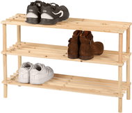 DOCHTMANN Shoe rack with 3 shelves, wooden, 73,5 × 48,5 × 26 cm - Shoe Rack