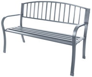 Bauerkraft G-823 Garden bench with backrest, metal, 125 cm, graphite - Garden Bench