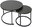 H-108 Round coffee tables 2in1, loft, graphite