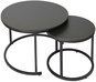 Coffee Table Bauerkraft H-108 Round coffee tables 2in1, loft, graphite - Konferenční stolek