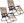 286303 Garden folding deckchair with cushion ChillWell, set of 2, beige