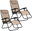 286303 Garden folding deckchair with cushion ChillWell, set of 2, beige