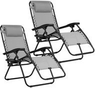 Sofotel 286301 Folding garden lounger with cushion ChillWell, 2 pcs, grey - Garden Lounger