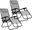286301 Folding garden lounger with cushion ChillWell, 2 pcs, grey