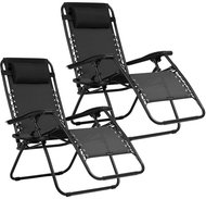 Sofotel 286300 Folding garden lounger with cushion ChillWell, 2 pcs, black - Garden Lounger