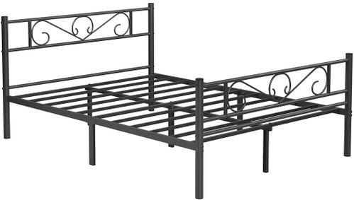 Vasagle Metal bed frame Dramatico 140 × 190 cm, black - Bed Frame - Main image