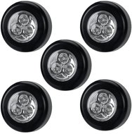 Verk Self-adhesive lamp 3 LED, black, 5 pcs - Spot Lighting