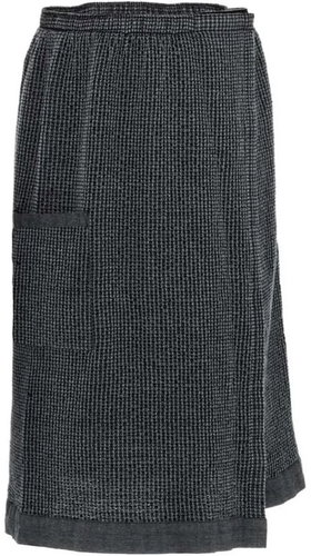 Rento Men's sauna kilt 70 × 145 cm, black-grey - Sauna kilt - Main image