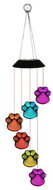LEAN Toys 26940 Solar garden LED RGB lights 70 cm, dog paws - Garden Lighting