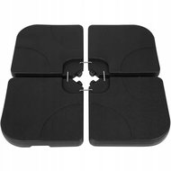 Gardlov 23797 Umbrella tiles 50 × 50 cm, 4 pcs, black - Umbrella Stand