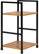 ModernHome CWJ302448 Bedside table with metal frame, 2 shelves - Night Stand