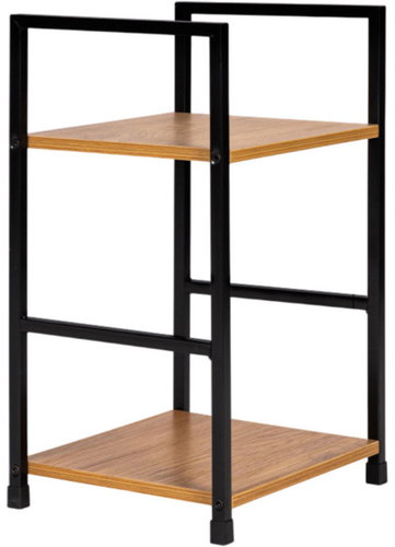 ModernHome CWJ302448 Bedside table with metal frame, 2 shelves - Night Stand - Main image