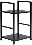 ModernHome CWJ302448 Bedside table with metal frame, 2 shelves - Night Stand