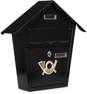 ModernHome AIE-ATS27 Mailbox galvanized steel, black - Mailbox