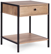 ModernHome CTG404050 Bedside table with drawer and shelf 40 × 50 cm, light oak - Night Stand