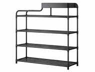 Verk 27495 Regál na boty s 5 policemi 82 × 59 × 22 cm, černý - Botník