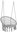 290002 Hanging rocking chair BOHO, grey