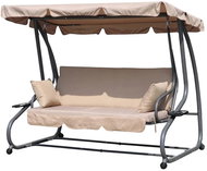 MultiGarden G2025-B Garden swing for 3 persons 2in1, mattress and cushion, beige - Garden Swing
