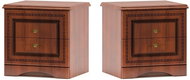 Cheapest furniture NUBIGENUM bedside table 2 pcs, cherry - Night Stand