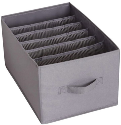 Verk 27391 Folding clothes organiser, 9 compartments, grey - Drawer Organiser - Main image