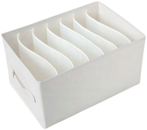 Verk 27391 Folding clothes organiser, 9 compartments, white - Organiser - Main image
