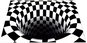 Doormat RealG RC-K-1175 Mat with 3D effect 60 × 90 cm, black and white illusion - Rohožka