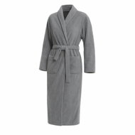RealG RC-K-2128 Ladies hotel robe, classic, grey - Bathrobe