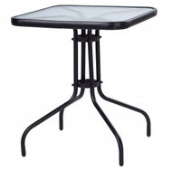 MultiGarden SC-073 Garden glass table 60 × 60 cm, black - Garden Table