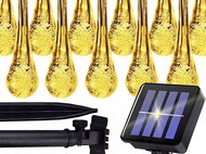 Verk 12380 Solar light chain, drops 20 LEDs, warm white - Light Chain