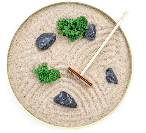 Gardners Zen Garden 22cm diameter, pistachio - Zen Garden - Main image