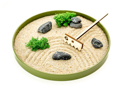 Gardners Zen Garden Diameter 22cm, Green Main image Gardners Zen Garden Diameter 22cm, Green - Zen Garden - Main image