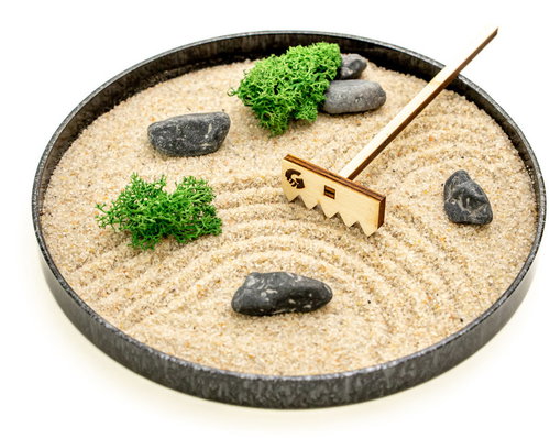 Gardners Zenová zahrádka průměr 22 cm, antracitová - Zen Garden - Main image