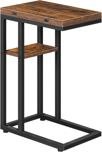 Vasagle Bromy Folding table 26/52 cm brown/black - Side Table - Main image