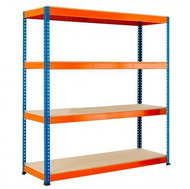 BR Metal shelf 180 × 120 × 40 cm, professionally painted, load capacity 1600 kg - Shelving Unit