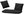 27380 Set of cushions for double hanging rocking chair 3 pcs, black